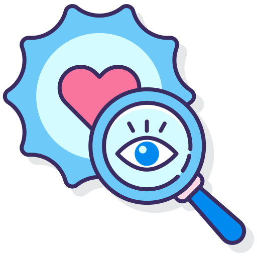 Brand positioning monitoring social media seo icon