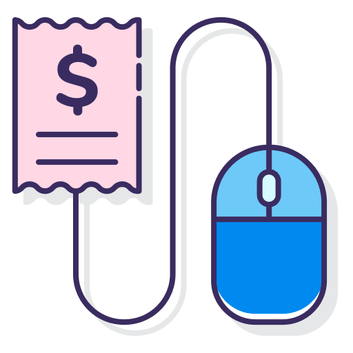 Cpc cash coins cost per click icon