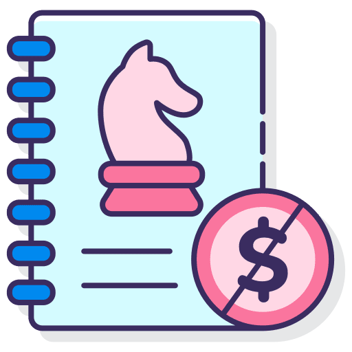 Strategy development strategy sports and competition clipboard icon