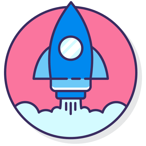 Launch space ship launch space ship rocket ship icon