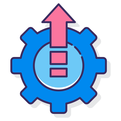 Optimization optimization arrow risk icon