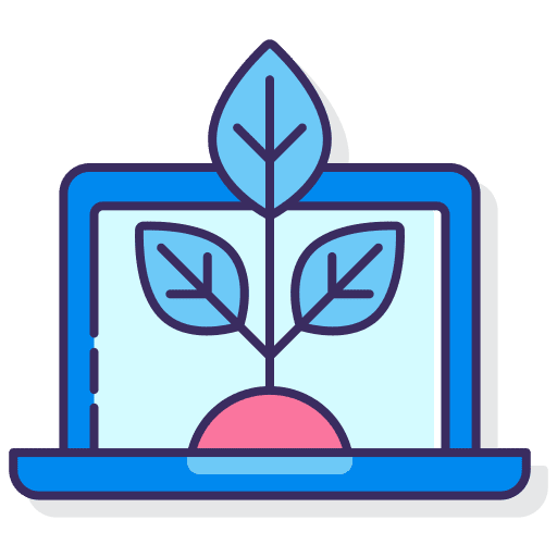 Organic organic ecology and environment rechargeable icon