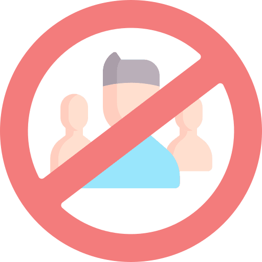 No group epidemic prevention signaling healthcare and medical icon