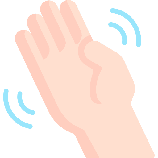 Hand bye goodbye welcome icon Hand bye goodbye welcome icon