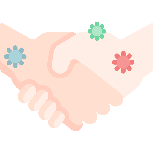 Handshake coronavirus healthcare and medical hygiene icon