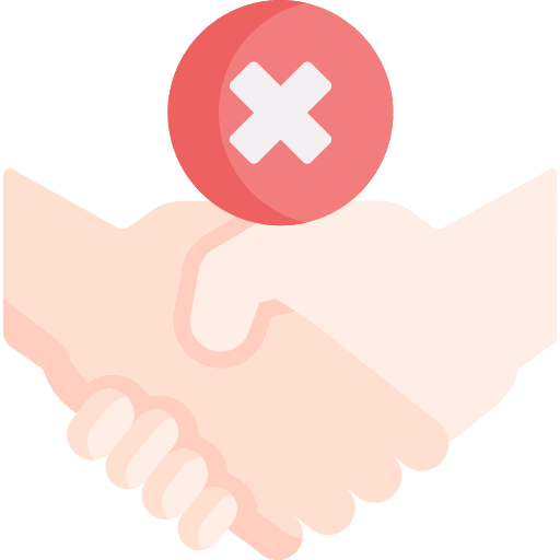 No handshake virus transmission no handshake signaling icon No handshake virus transmission no handshake signaling icon