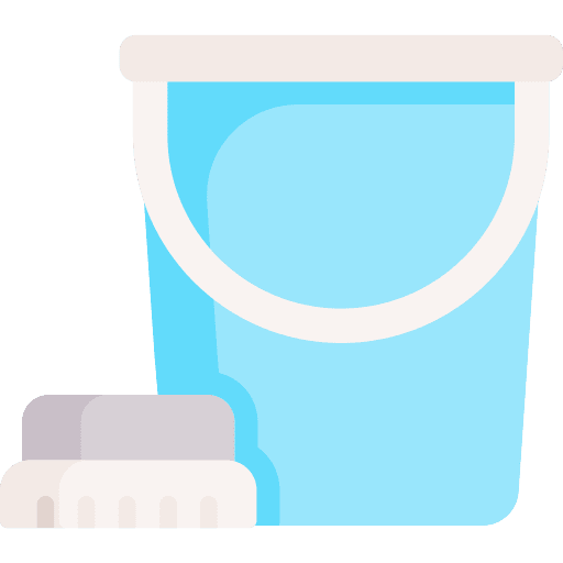 Cleaning tools and utensils bucket broomstick icon Cleaning tools and utensils bucket broomstick icon
