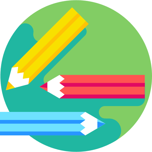 Color pencils stationery school drawing icon Color pencils stationery school drawing icon