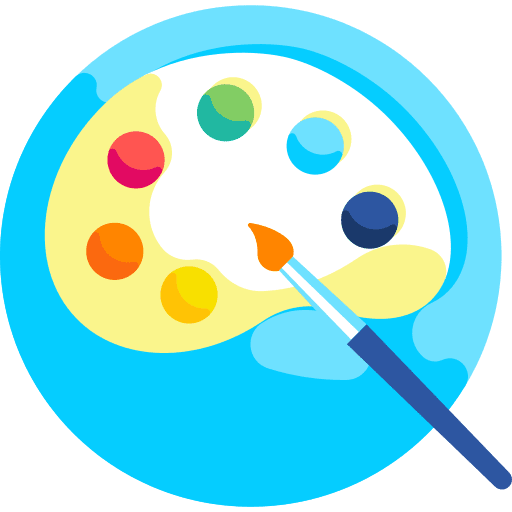 Paint artist art and design brush icon Paint artist art and design brush icon