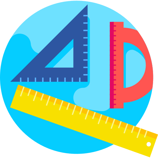 Ruler education stationery tools and utensils icon Ruler education stationery tools and utensils icon