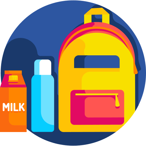 School bag baggage school lunch bagpack icon School bag baggage school lunch bagpack icon