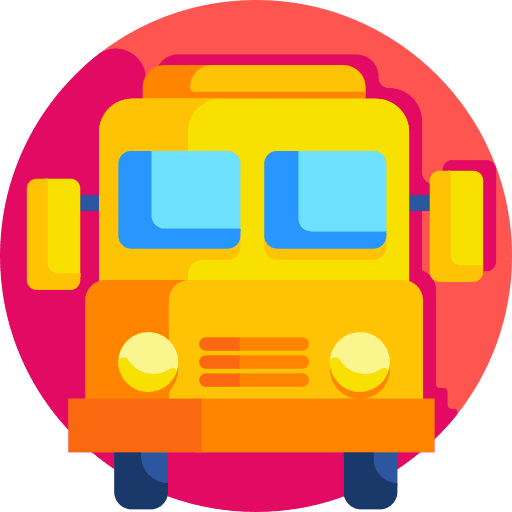 Bus school vehicle public transport icon Bus school vehicle public transport icon