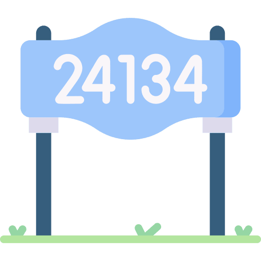 Address communications internet real estate icon