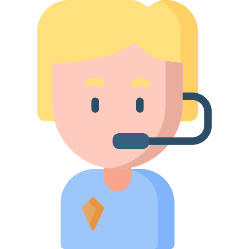 Call center agent avatar representative icon