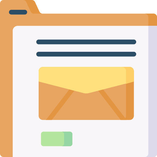 Email interface email browser icon