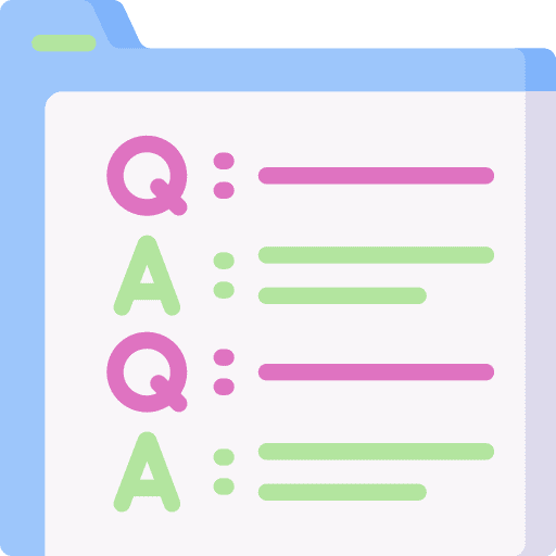 Faq browser question message icon