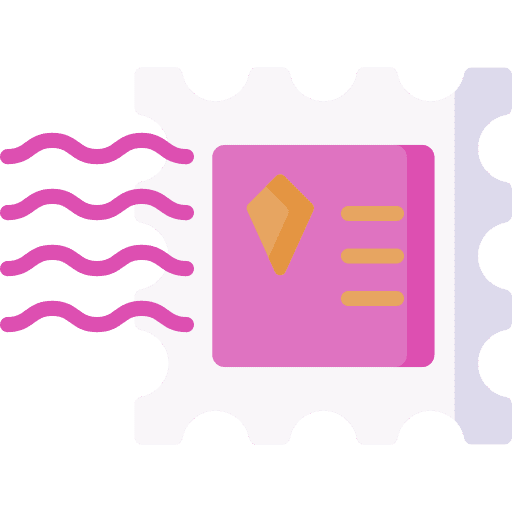 Stamp postage stamp stamp postal service icon