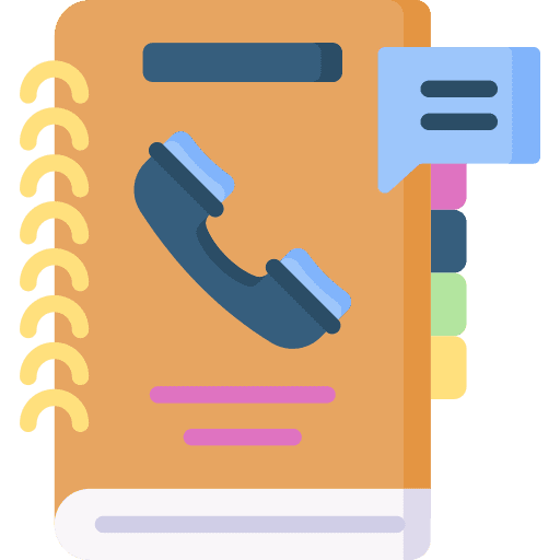 Phone book communications telephone book education icon