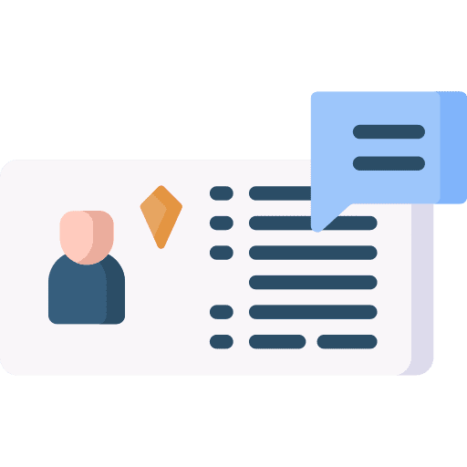 Profile message user comment icon