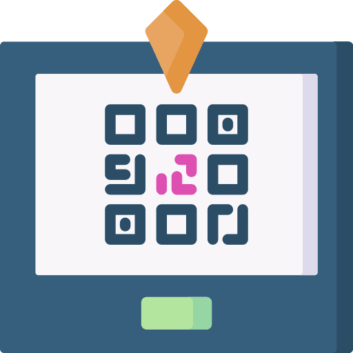 Qr code qr code device ui icon