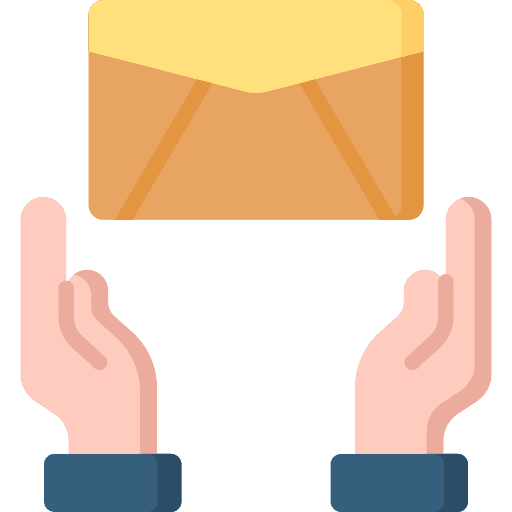 Technical support chat hand message icon