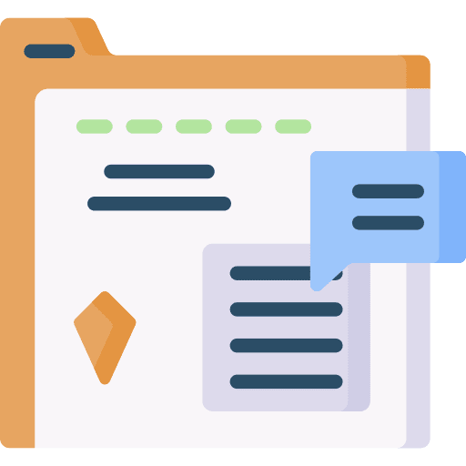 Website social media browser feedback icon