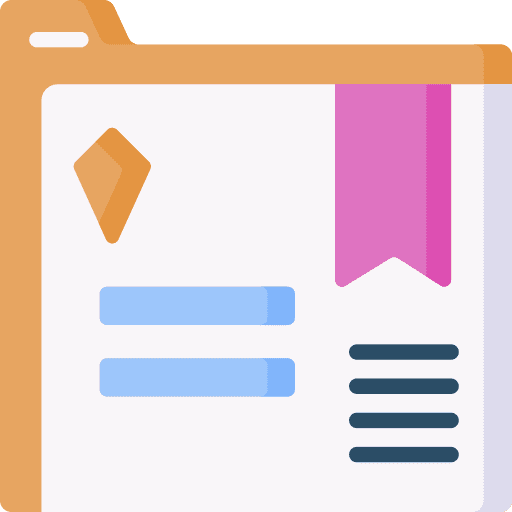 Bookmark seo and web bookmark internet icon