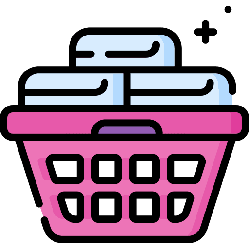 Laundry basket fashion towel basket icon
