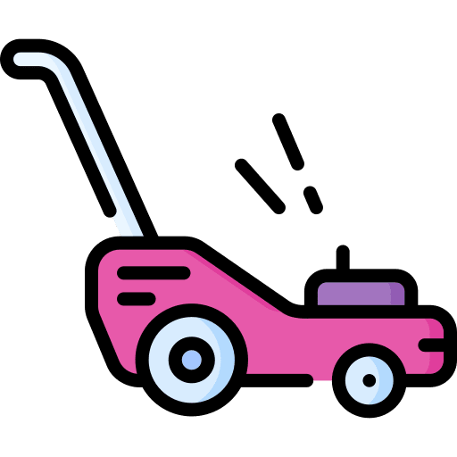 Lawn mower cut machine cutting icon