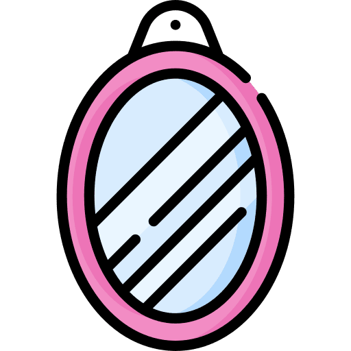 Hand mirror hand mirror accessories beauty salon icon