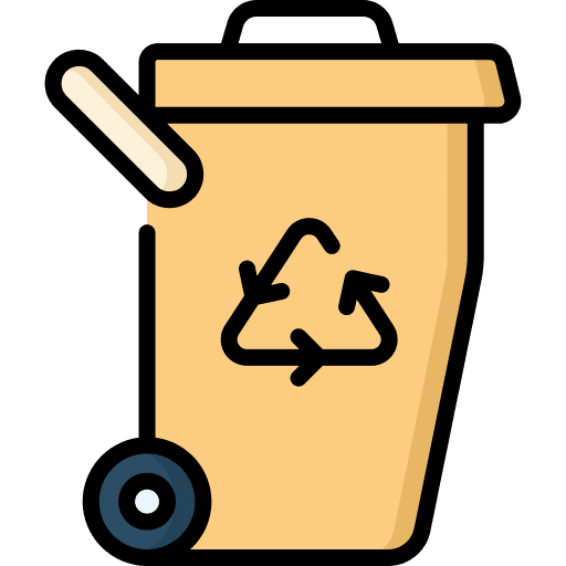 Recycle bin waste recycle bin garbage icon