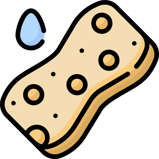Sponge housekeeping wipe hygiene icon