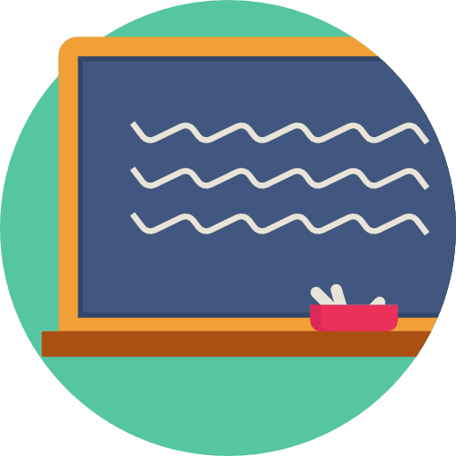 Blackboard school material chalkboard education icon