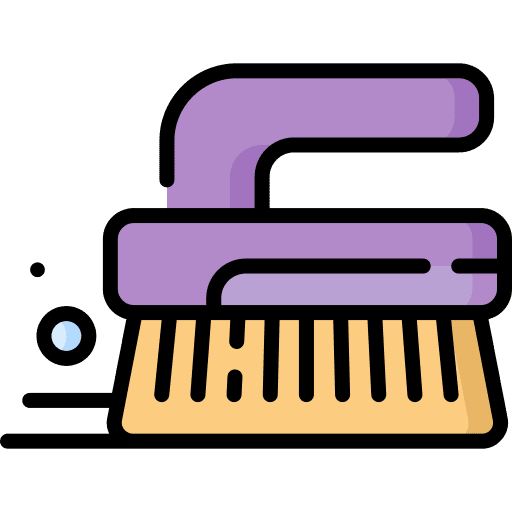 Brush cleaning tool brush icon