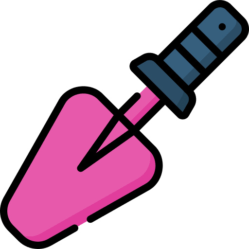 Shovel farming and gardening gardening shovel icon