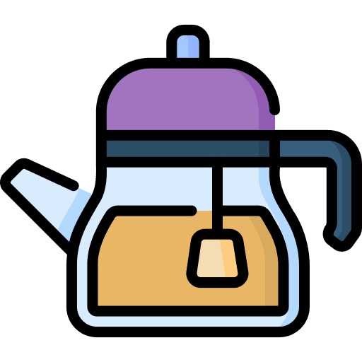 Teapot teapot hot drink tea bag icon