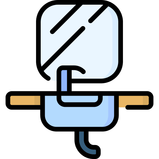 Washbasin wash furniture and household washbasin icon