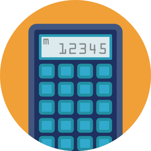 Calculator technology maths calculating icon Calculator technology maths calculating icon