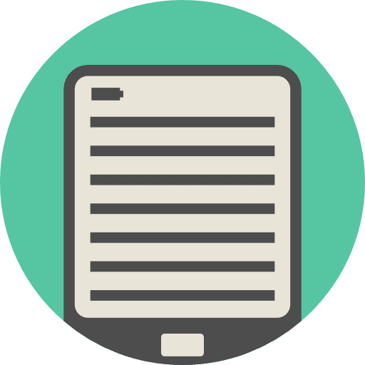 Ebook book books education icon Ebook book books education icon