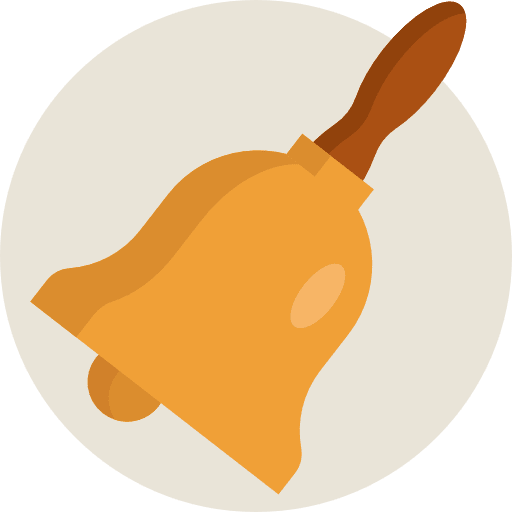 Bell alarm bell education icon Bell alarm bell education icon