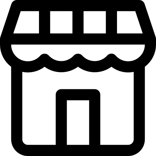 Shop merchant food commerce icon
