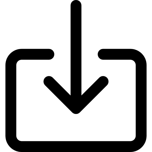 Down arrow input inbox installer icon Down arrow input inbox installer icon