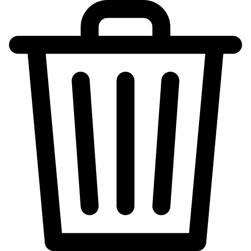 Trash tools and utensils can trash icon Trash tools and utensils can trash icon