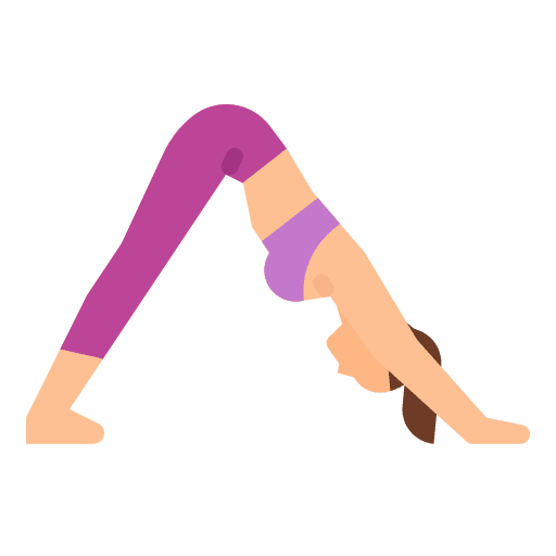 Downward pose excercise yoga icon Downward pose excercise yoga icon