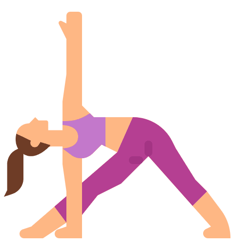 Extended body yoga excercise icon