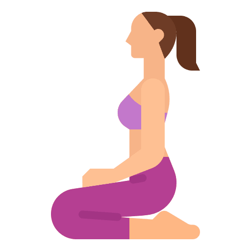 Hero fitness wellness pose icon