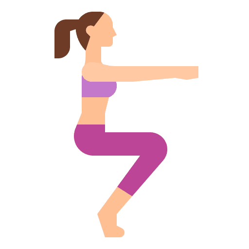 Awkward woman exercise aerobic icon Awkward woman exercise aerobic icon