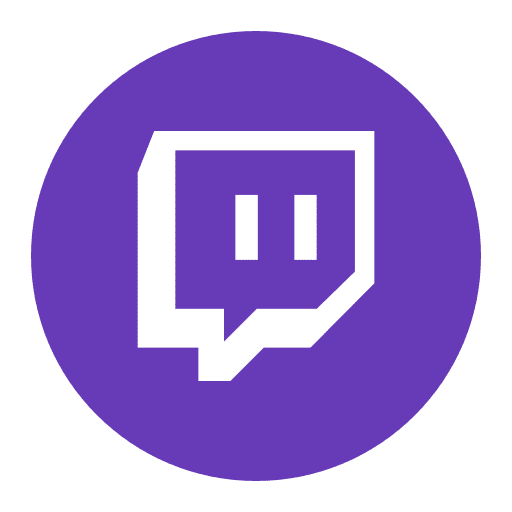 Twitch logotype icon social network icon Twitch logotype icon social network icon