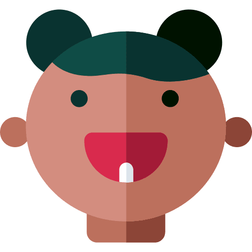 Baby african american black woman afro icon