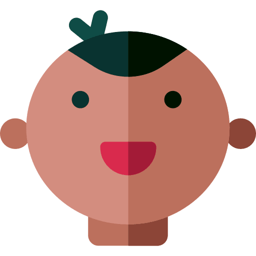 Baby baby profile afro icon